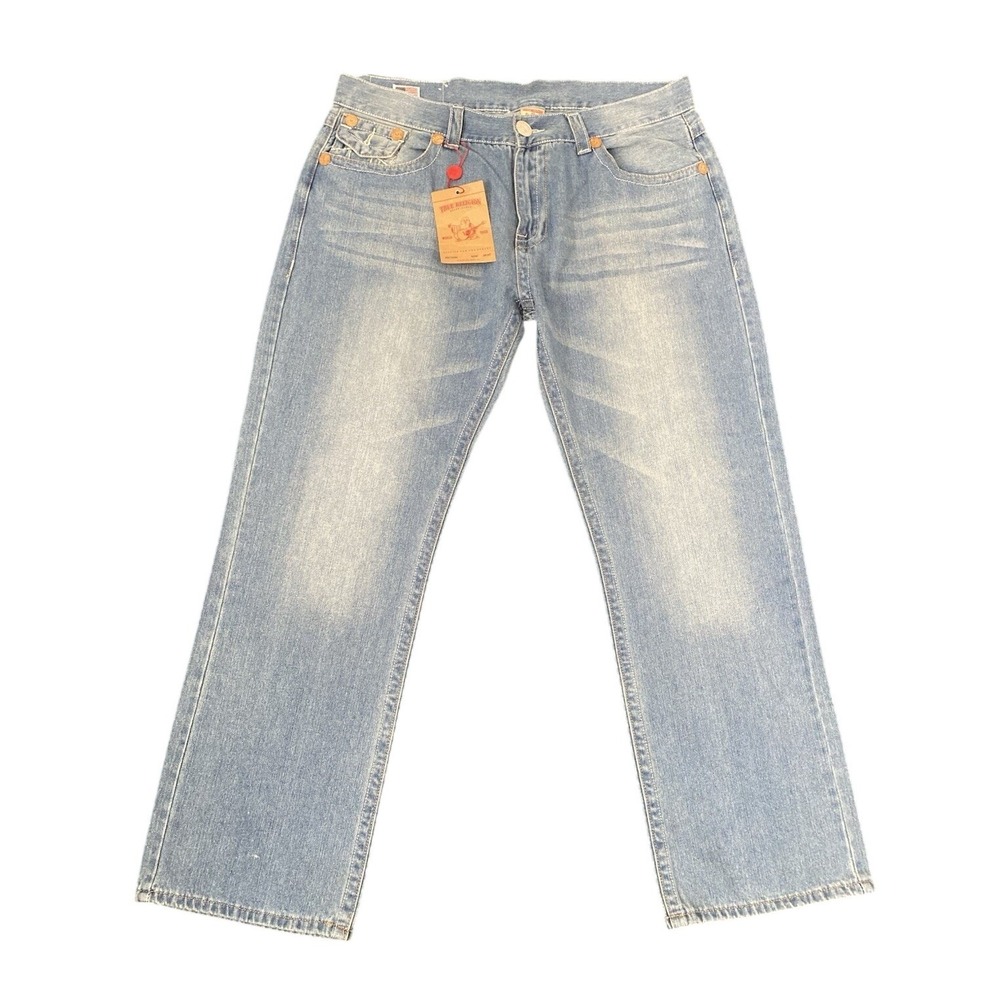 Vintage True Religion Billy Super T Blue Jeans Mens 42x33 (Actual 39x31) USA NWT